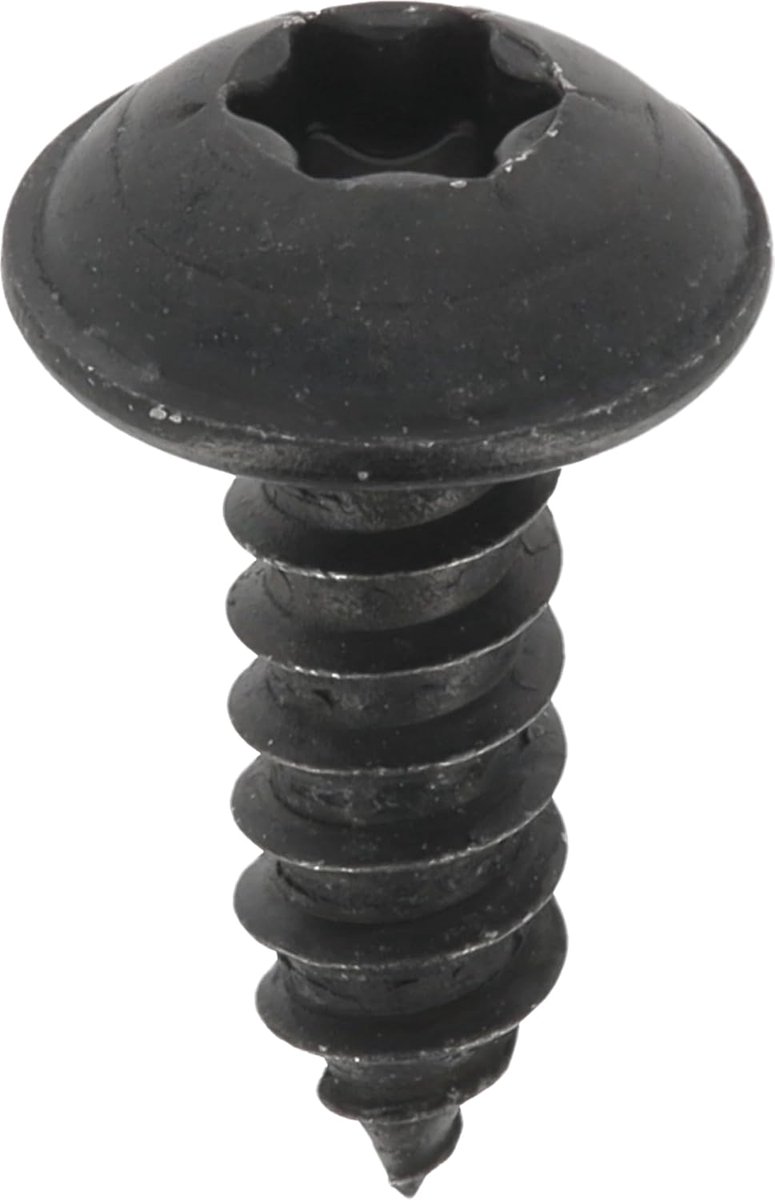 ronde kop, groot, RLX Torx in blister, 4,2 mm x 13 mm, NFE 25-655, zink, zwart, 20 stuks