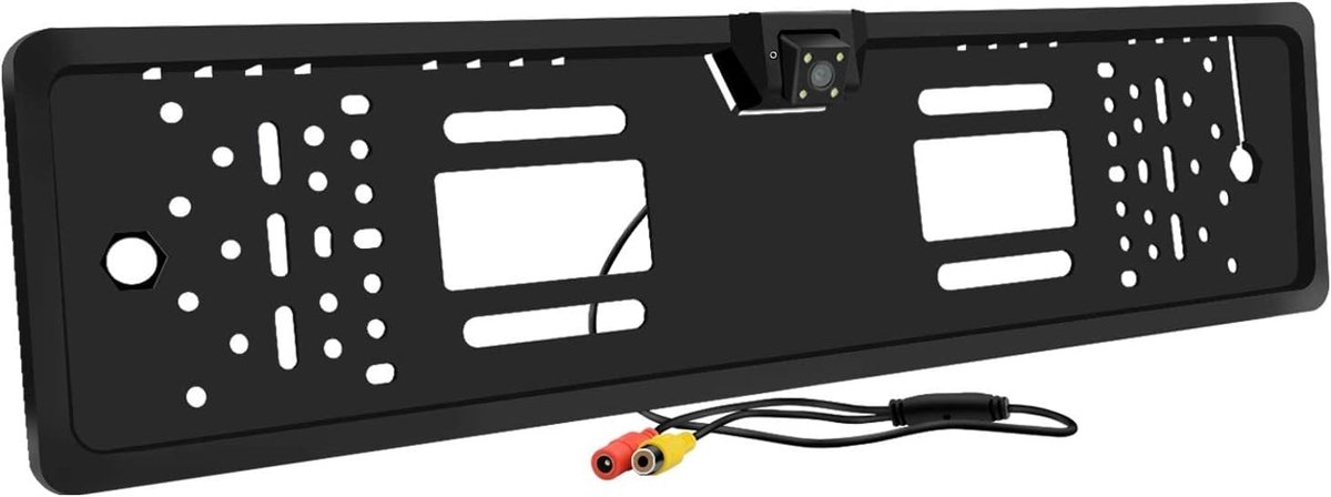 achteruitrij parkeercamera, 170° kijkhoek waterdicht en stofdicht auto achteraanzicht kentekenplaat achteruitrij parkeer-assistentiesysteem met 4 LED-lampen