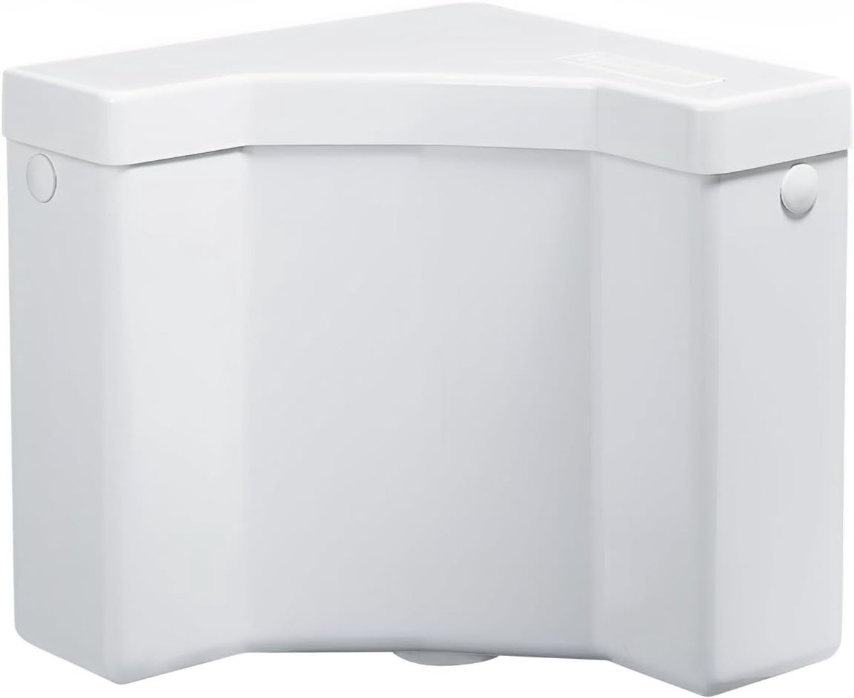 Hoektoiletcassette van ABS, snelle en stille ontlading, geïsoleerd, inhoud 9 liter, start/stop, wit