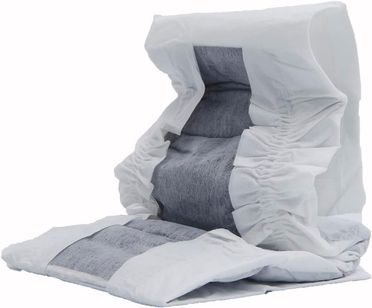 Luiers voor mannelijke honden, hondenluier in 4 maten voor reuen, super absorberend en lekvrij voor honden, prikkelbaar plassen of incontinentie (S: 30-48 cm, 22 stuks)