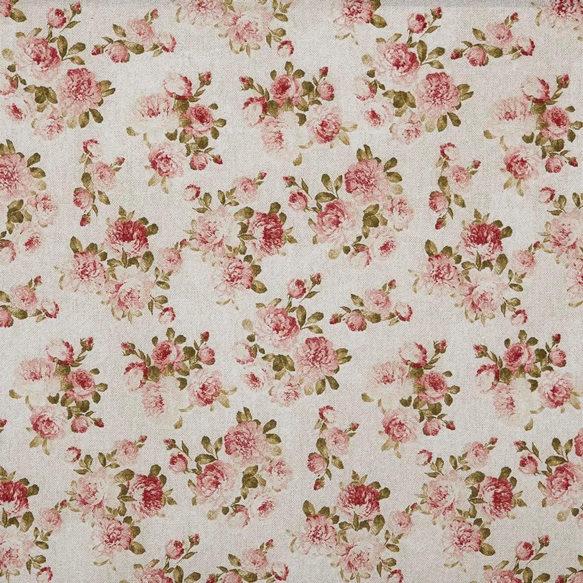 Stof, Decoratie, Bekleden, Kussens, Gordijnen, Dekens, Tassen, Tafelkleden, Handwerk, 100 cm Lang x 280 cm Breed, Bloemen, Roze, Beige - 1 Meter