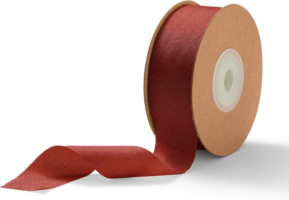 lint rood cadeaulint 2,5 cm chiffon stofband zijden lint bruiloft decoratief lint