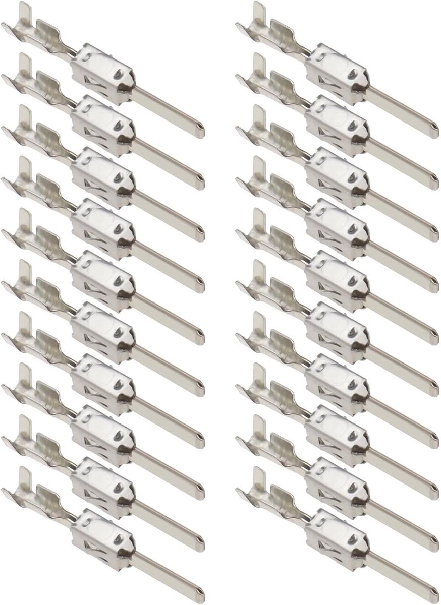 20 stuks JST-contactdozen voor in de auto, micro-timer, krimp, bedrading, krimpklemmen, pinnen connector 103190.02 voor 1,00 mm² -2,50 mm² kabel, doorsnede, model 33-1596
