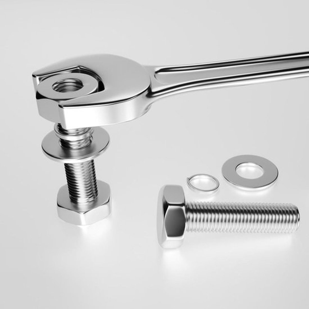 Sluitringenset M8 x 24, 50 stuks, Roestvrij Staal, Carrosserieschijven