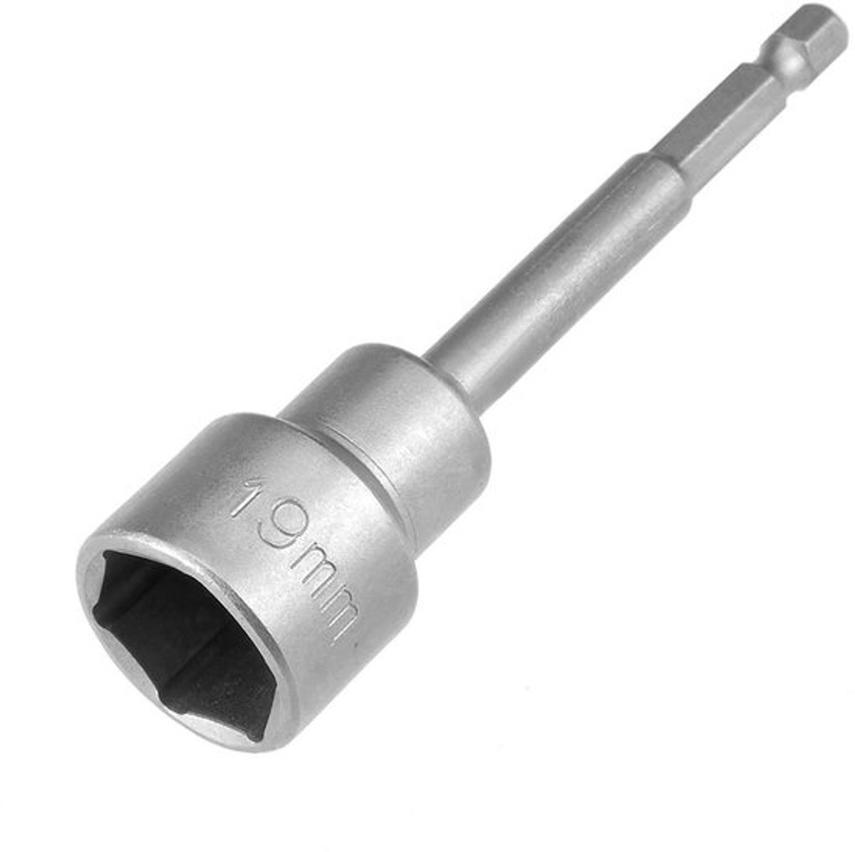 Moer Setter - 19 mm Moer Driver - 1/4 Snelwisselbare Zeskantschacht - 100 mm Lengte - Magnetisch - Ideaal voor Houtbewerking - Schroevendraaier
