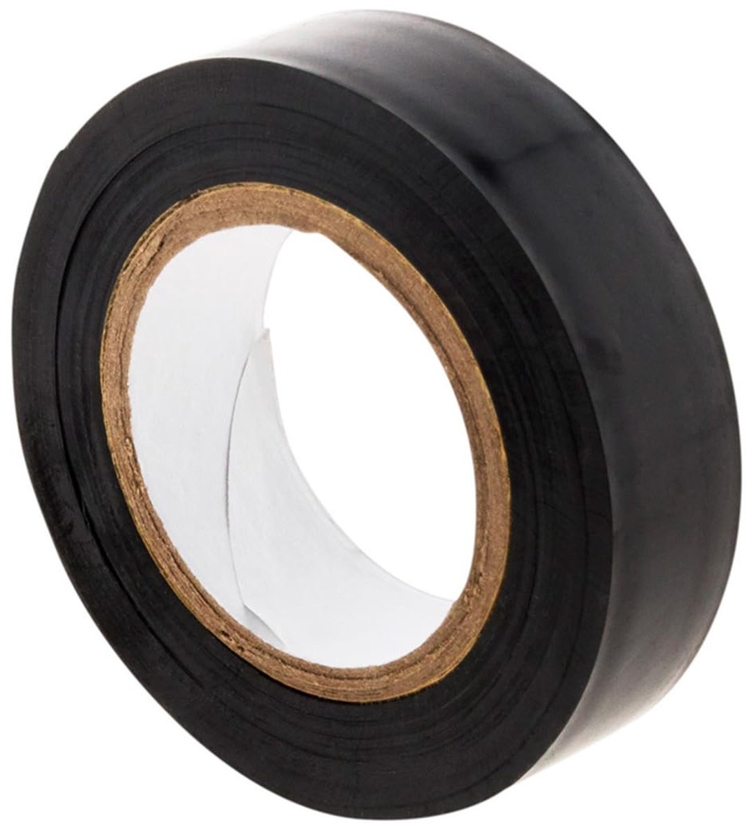 SnelShoppen - Elektrische Isolerende Tape 15mm x 10m - Duurzaam PVC 0.15mm - Zwart - Ideaal voor Elektrisch Werk en Herstellingen