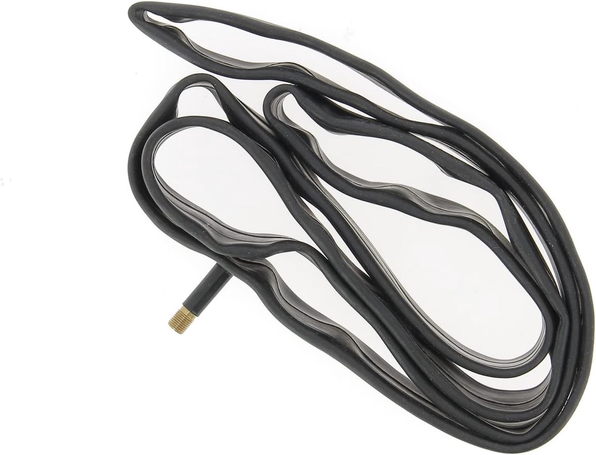SnelShoppen - Fietskamer 26 Inch x 1.95-2.125 Schrader Ventiel - Mountainbike Binnenband - Zwart - Butyl Rubber - Unisex