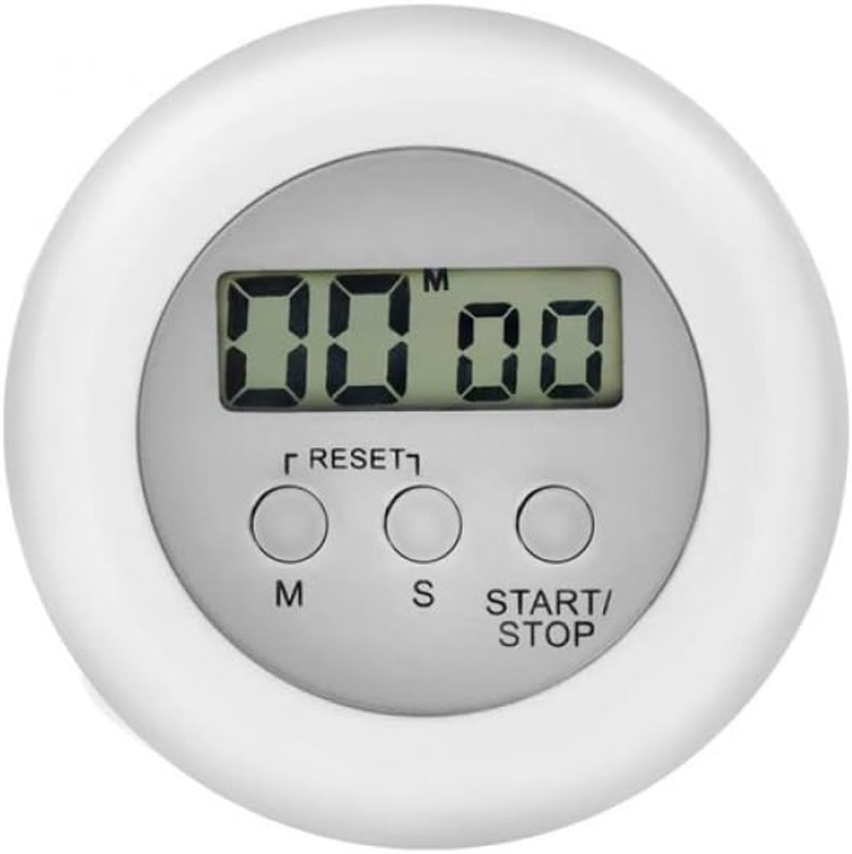 SnelShoppen - Elektronische Keuken Timer met Magneet - Countdown, Kook Controle, Alarm, Verstelbare Steun, Tijdbeheer Tool, Inclusief Batterij - 99 Mi
