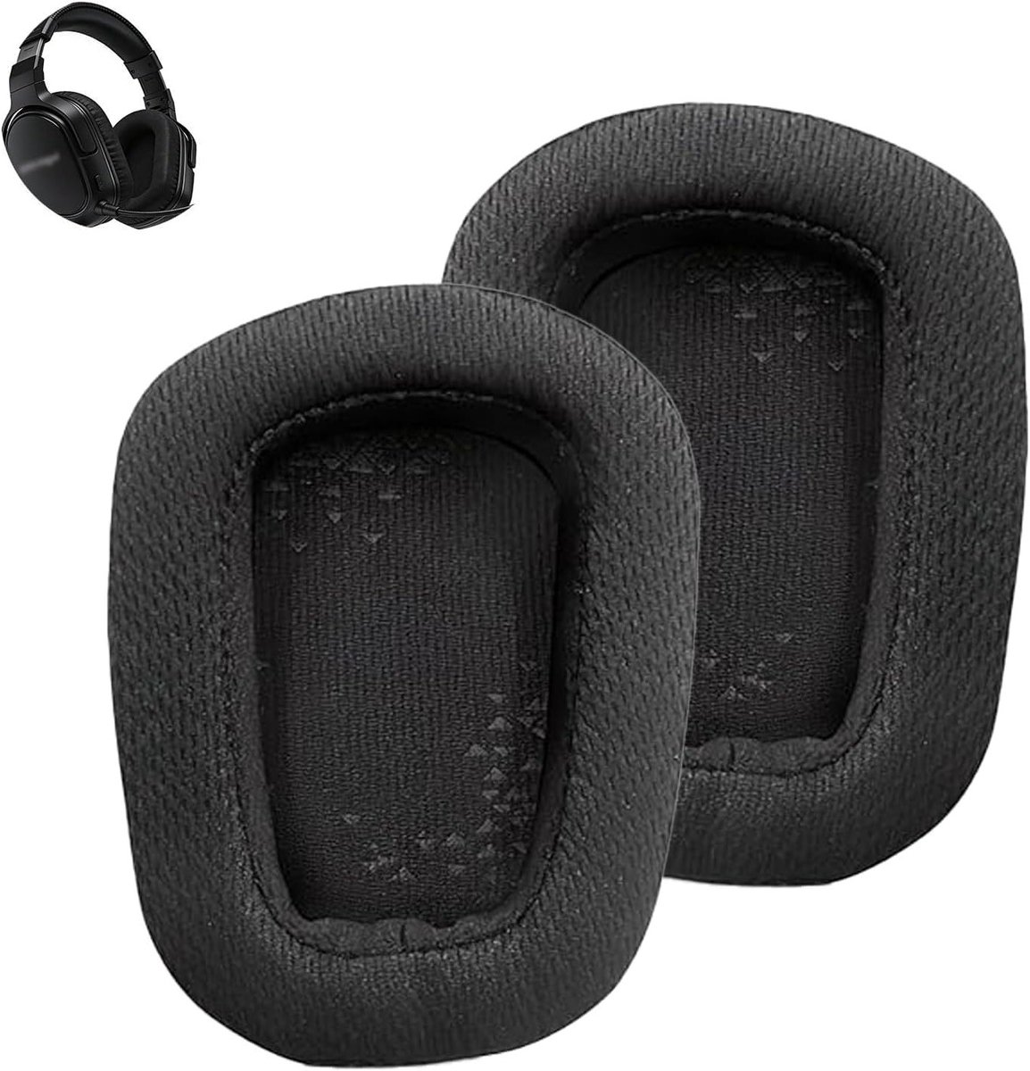 Vervangende oorkussens voor gaming headsets - Geheugenfoam en mesh stof voor optimaal comfort, geluidsisolatie en duurzaamheid, Zwart