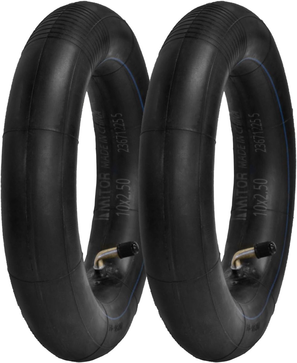 SnelShoppen - Binnenband 10 x 2.50 voor Elektrische Scooter, 10 Inch, Compatibel met 85/65-6.5, 10 x 3, Rubber, Set van 2 Stuks