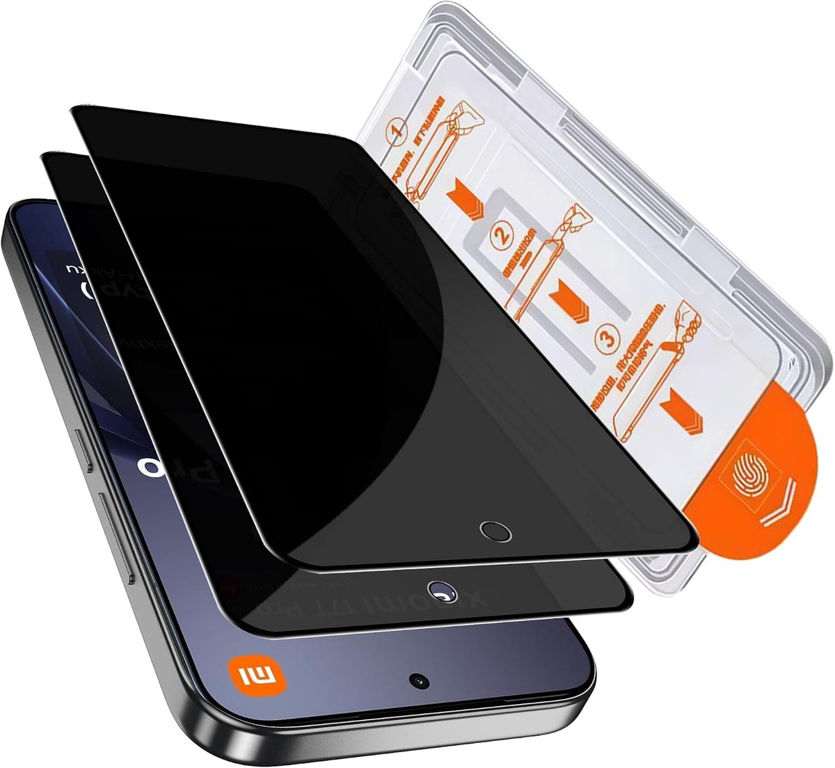 SnelShoppen - 2 Stuks Privacy Scherm voor Xiaomi 17T Pro 5G - Anti-Spy Beschermfolie - 9H Hardheid - Volledig Scherm - Automatische Uitlijning - Vinge