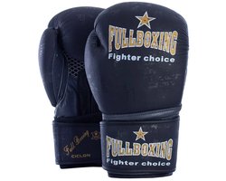 Fullboxing Ciclon Leren Bokshandschoenen Zwart 16 oz