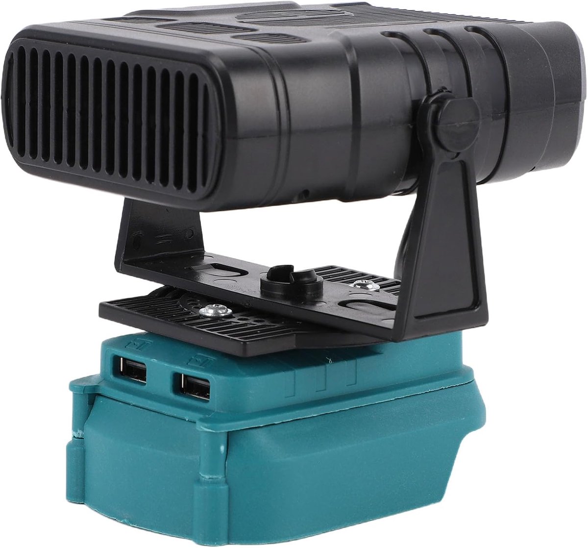 SnelShoppen - Fockety Draagbare Verwarmingsventilator 200W met 2 Temperatuurinstellingen 55-85°C, Elektrische Kachel met Dubbele USB Poorten voor Thui