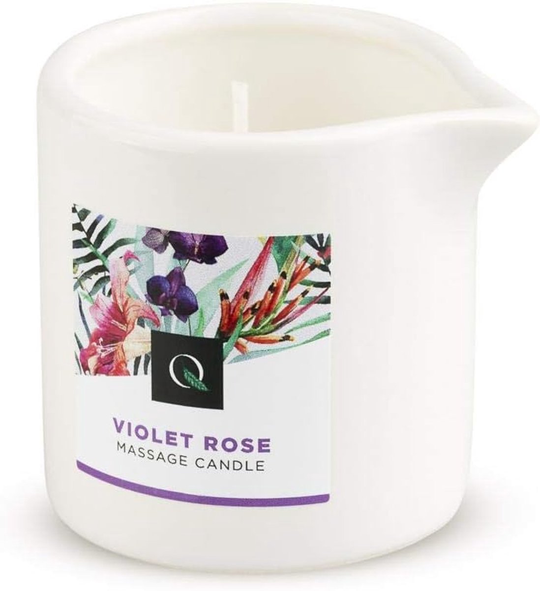 SnelShoppen - Exotiq Massagekaars Violet Roos - 60 g, Aromatische Dildo Geurkaars, Ontspan