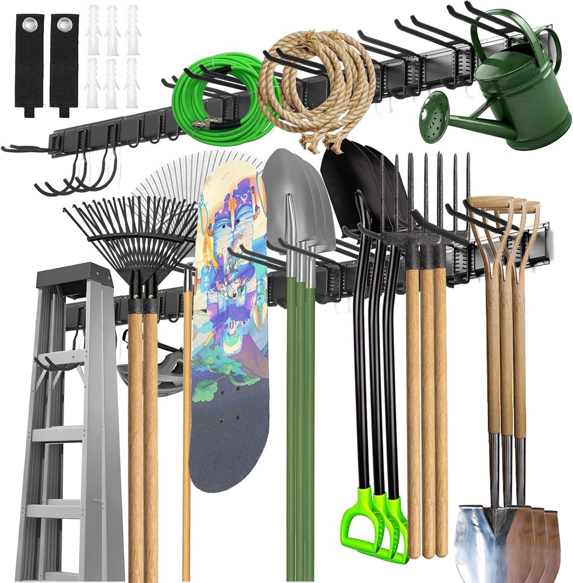 SnelShoppen - Tool Organiser Wandmontage - Garage Organiser - Stof- en Hittebestendig - Handige Gereedschap Houder - Ideaal voor Tuin, Keuken en Werkp