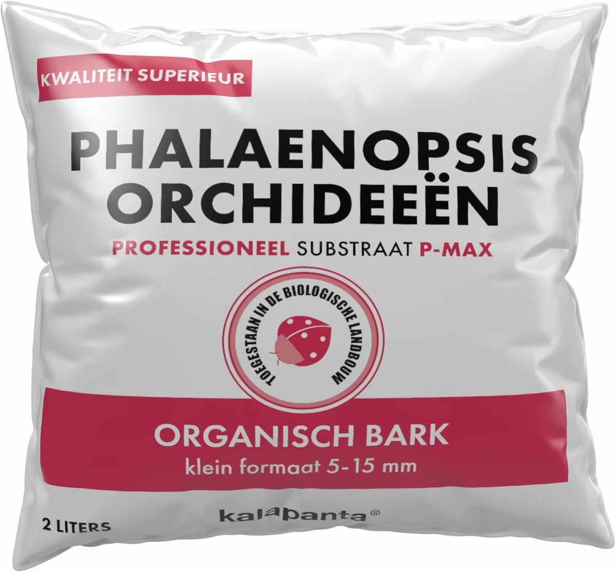 SnelShoppen - Professionele Orchidee Substraat voor Phalaenopsis, 2 Liter, 100% Natuurlijke Zee Schors, Ideaal voor Binnen en Tuin, Perfect voor Herpo