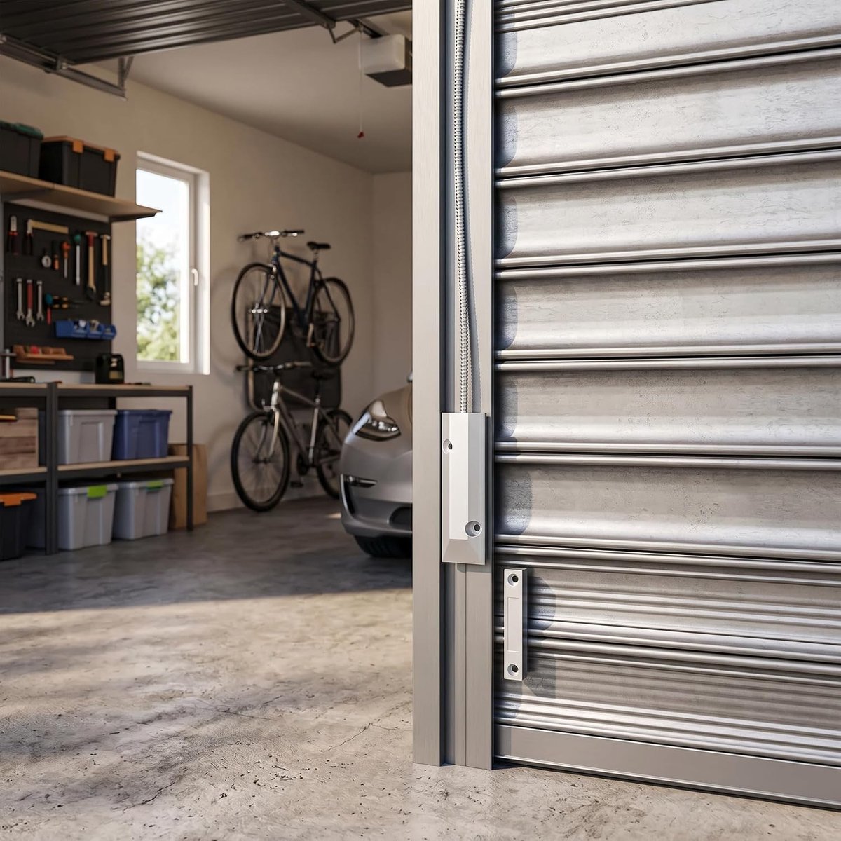 SnelShoppen - Magnetic Contact Wired Sensor voor Deur en Raambeveiliging, Shutter Door Reed Switch voor Thuis Garage Alarm, Veiligheidssensor voor Kin