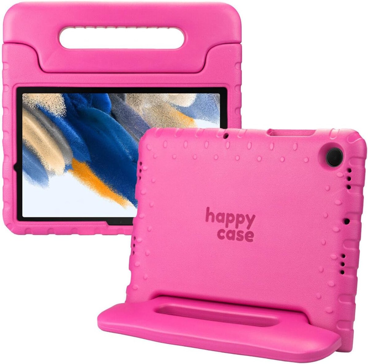 SnelShoppen - Kids Tablet Case voor Samsung Galaxy Tab A8 | Shockproof Schokbestendige Bescherming | Kindvriendelijke Handle en Stand | Lichtgewicht F