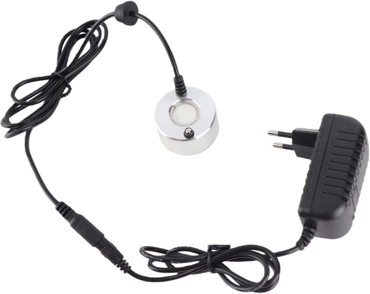 SnelShoppen - Ultrasonic Humidifier 24V Water Fountain Atomizer met Adapter voor Binnen en Buiten, Koele Mist, EU Stekker, Tuin en Kantoor