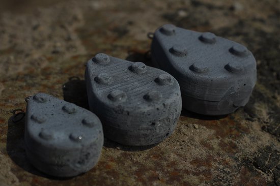 Econcretes Soakers Big Grippa 50 gr Basalt Grey Betonlood Loodvervanger Loodvrij Karper KarperLood van Econcretes. — afbeelding 3