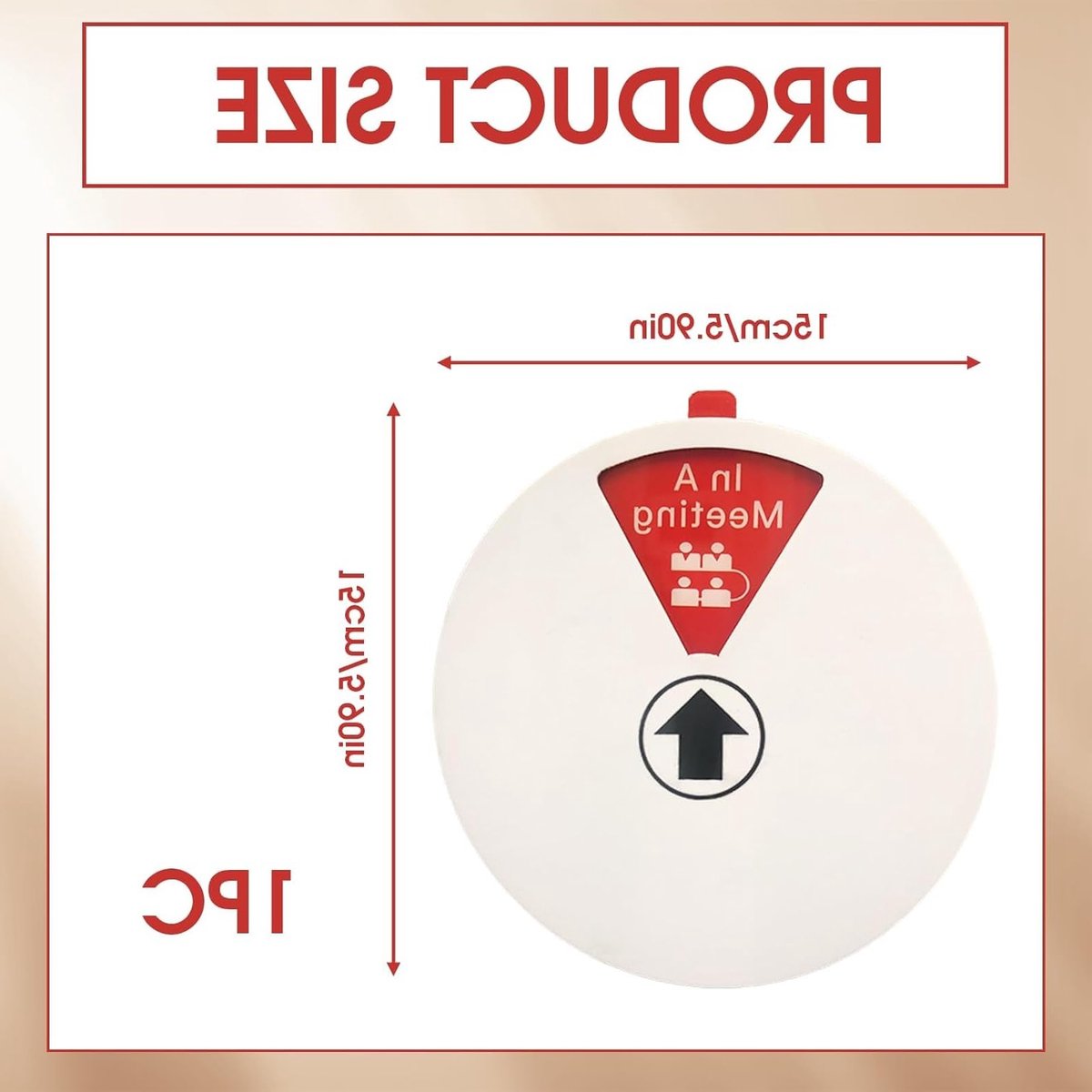 Ronde Deurhanger, Niet Storen, 15cm, Privacy Sign, Perfect voor Thuiswerkplek, Kantoor en Cabin, 6 Opties voor Bedrijfssituaties