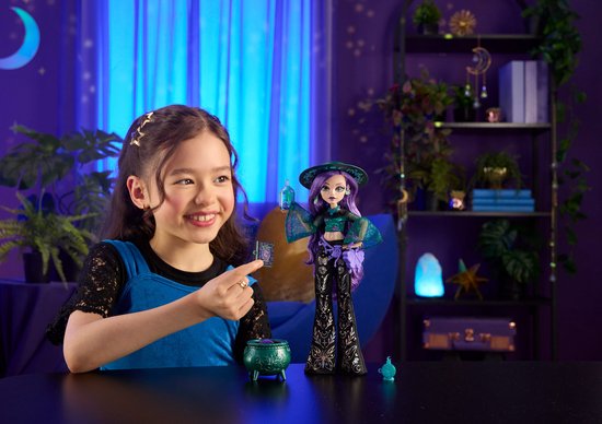 Moonspell Magic van Monster High - Willow Thorne modepop - Nature Witch met accessoires — afbeelding 4