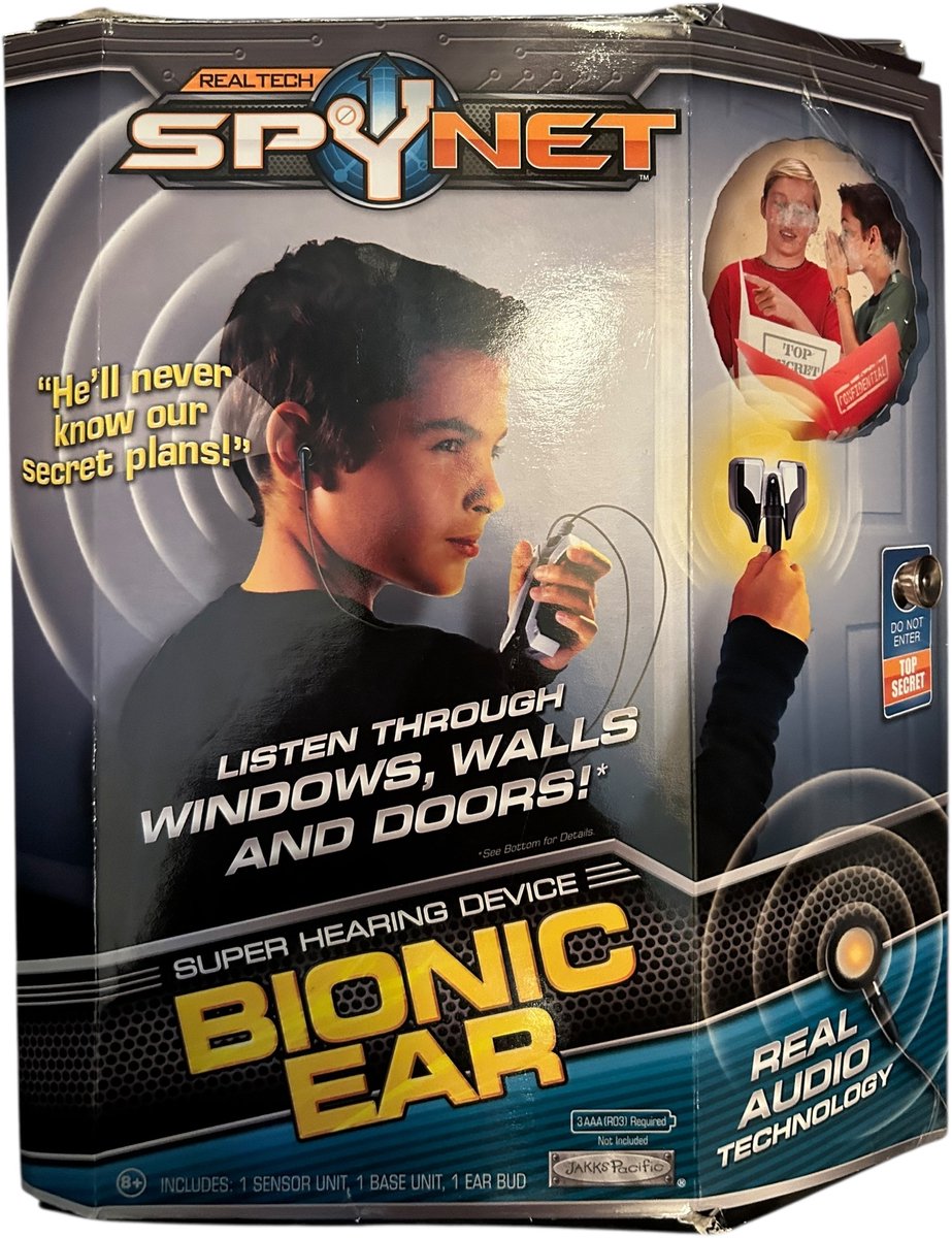Realtech - Spynet - Bionic ear - Real audio technology - Koptelefoon