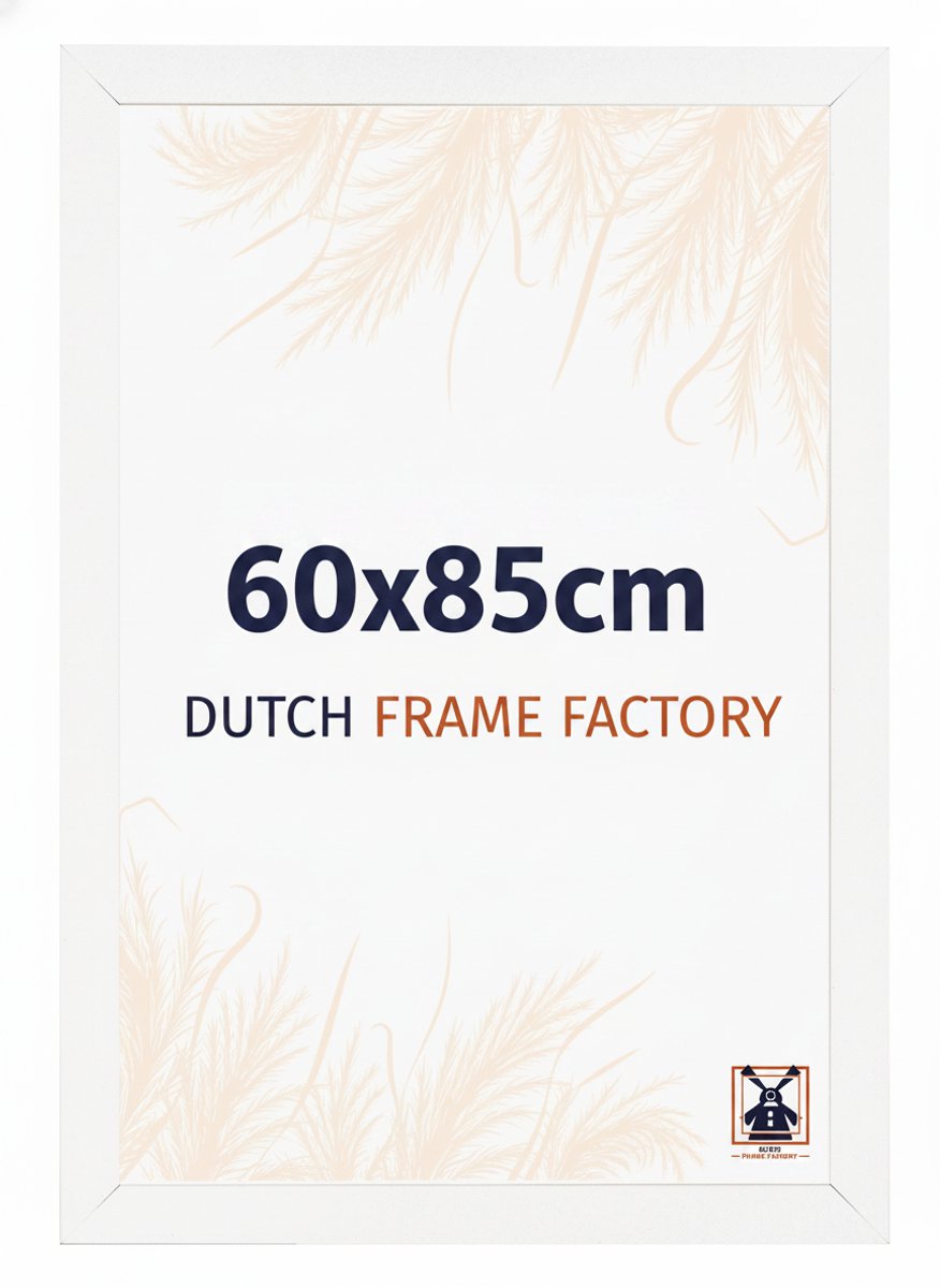 Fotolijst 60x85 cm - MDF - Wit Mat - Benno