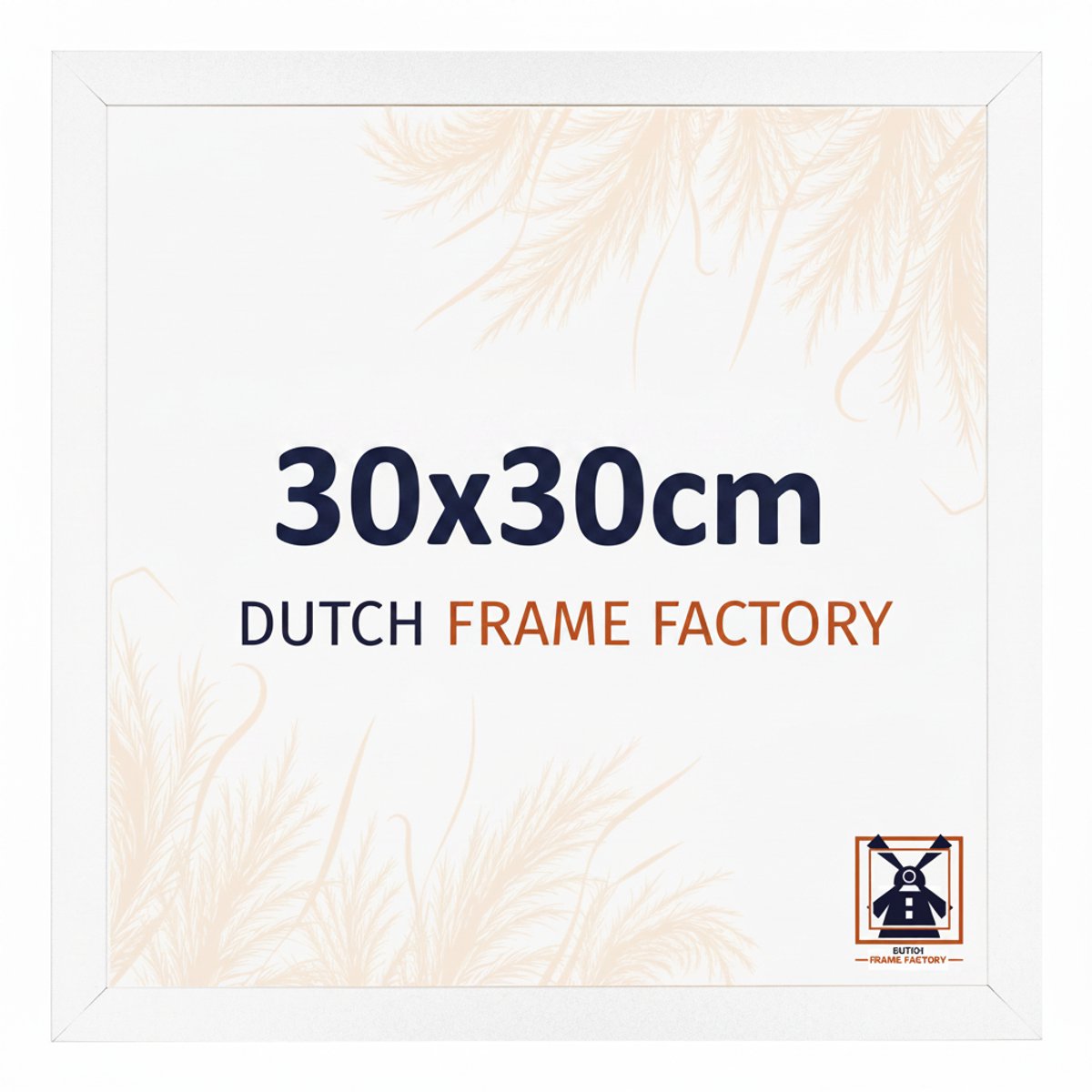 Fotolijst 30x30 cm - MDF - Wit Mat - Benno