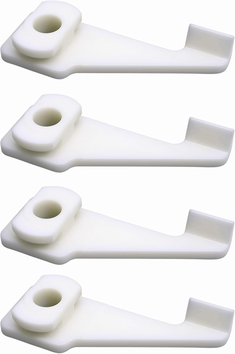 SnelShoppen - Vervangende Sliders voor Plafondgemonteerde 1-Track Gordijnrails - Compatibel met IKEA VIDGA - Stevige Constructie voor Stabiliteit en O