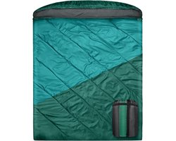SnelShoppen - Double Sleeping Bag voor 2 Personen, XL Waterproof en Lichtgewicht, Ideaal voor Koud en Warm Weer, Perfect voor Camping, Backpacking en