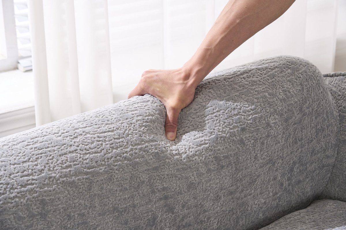 Bank - Moderne Gebogen Slaapbank - 2-Zits Chaiselongue - Zachte Stof Met 1 Kussen - Voor Woonkamer, Slaapkamer En Appartement - Grijs