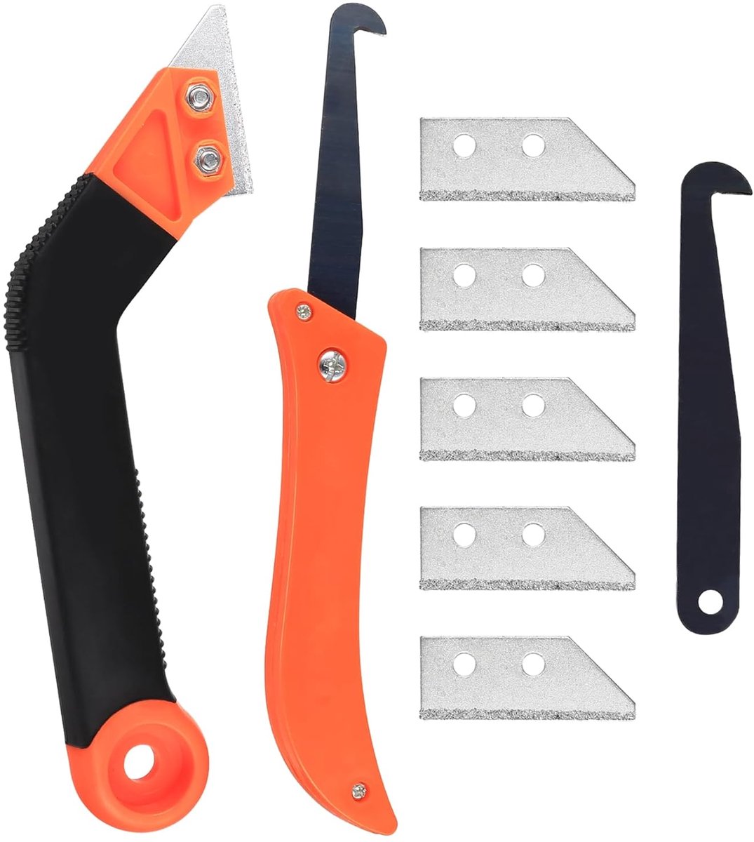 SnelShoppen - Joint Removal Tools, Grout Scraper, Hand Saw met 5 Vervangbladen, Ergonomische Schraper voor Badkamer, Keuken, Wand en Tegels, Duurzaam