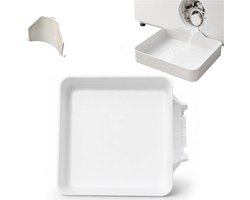 Lekbak Wasmachine - 2-Delige Set - Wateropvangbak - Opvangbak - Universele Wasmachine Lekbak - Afvoerbak Voor Wasmachines - 17.8 × 17.8 × 5 Cm - Eenvoudig Te Installeren - Afvoerbak - Geschikt Voor Appartementen, Garages En Huurwoningen - Wit