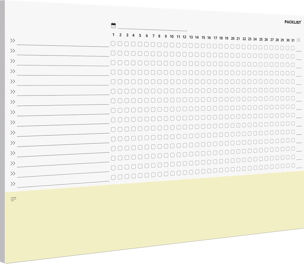 SnelShoppen - Monthly Habit Tracker A4 - Habit Planner voor Productiviteit en Welzijn - Positieve Gewoonten Ontwikkelen en Doelen Bereiken - Organisee