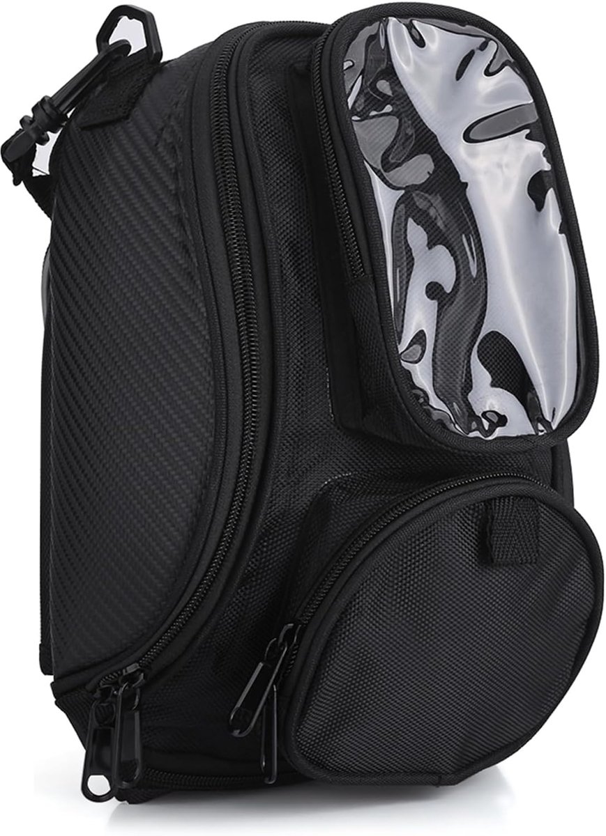 SnelShoppen - Universele Magnetische Motor Tank Rugzak met 2 Sterke Magneten, Waterdichte Tanktas voor Motorfietsen, Inclusief Schouderband voor Outdo