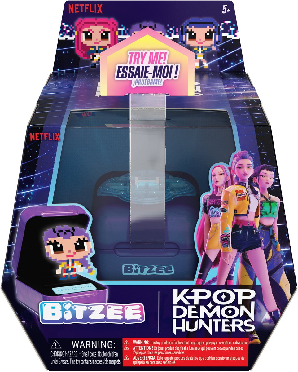 Bitzee - KPop Demon Hunters interactief digitaal huisdier reageert op aanraking 13 digitale personages van HUNTR/X Saja Boys Derpy en meer elektronische huisdieren en verjaardagscadeau