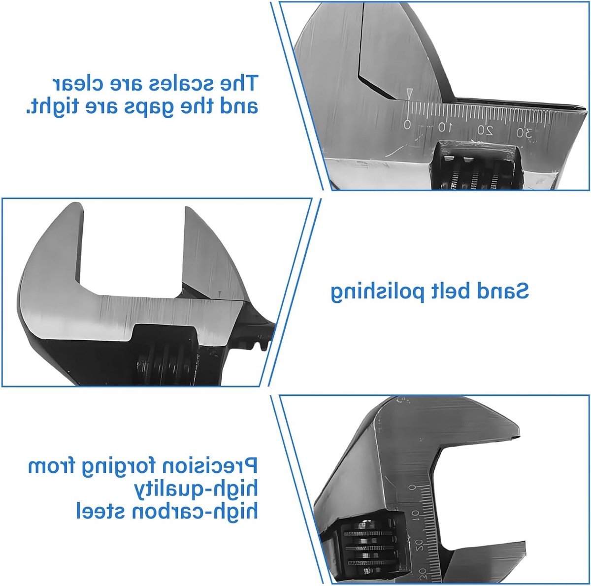 15cm/20cm/25cm/30cm Roller Wrench Spanner - Verstelbare Sleutel - Multifunctionele Gereedschappen
