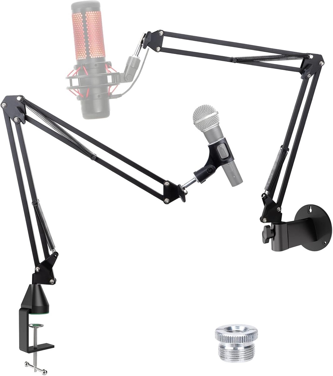 SnelShoppen - Universele Microfoonstandaard - Microfoonarm met Verbeterde Stevige Klem, Wandmontage, Microfoonhouder voor Blue Yeti, HyperX QuadCast e