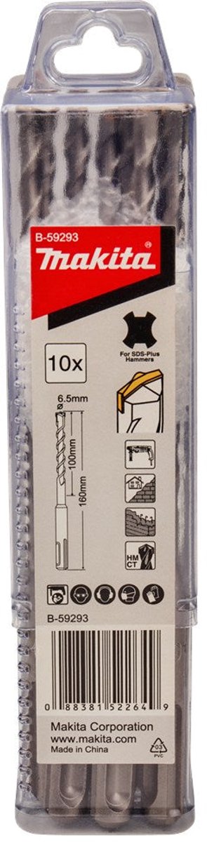 Makita B-59293 B2S: Betonboor 6,5 x 160 mm SDS-PLUS
