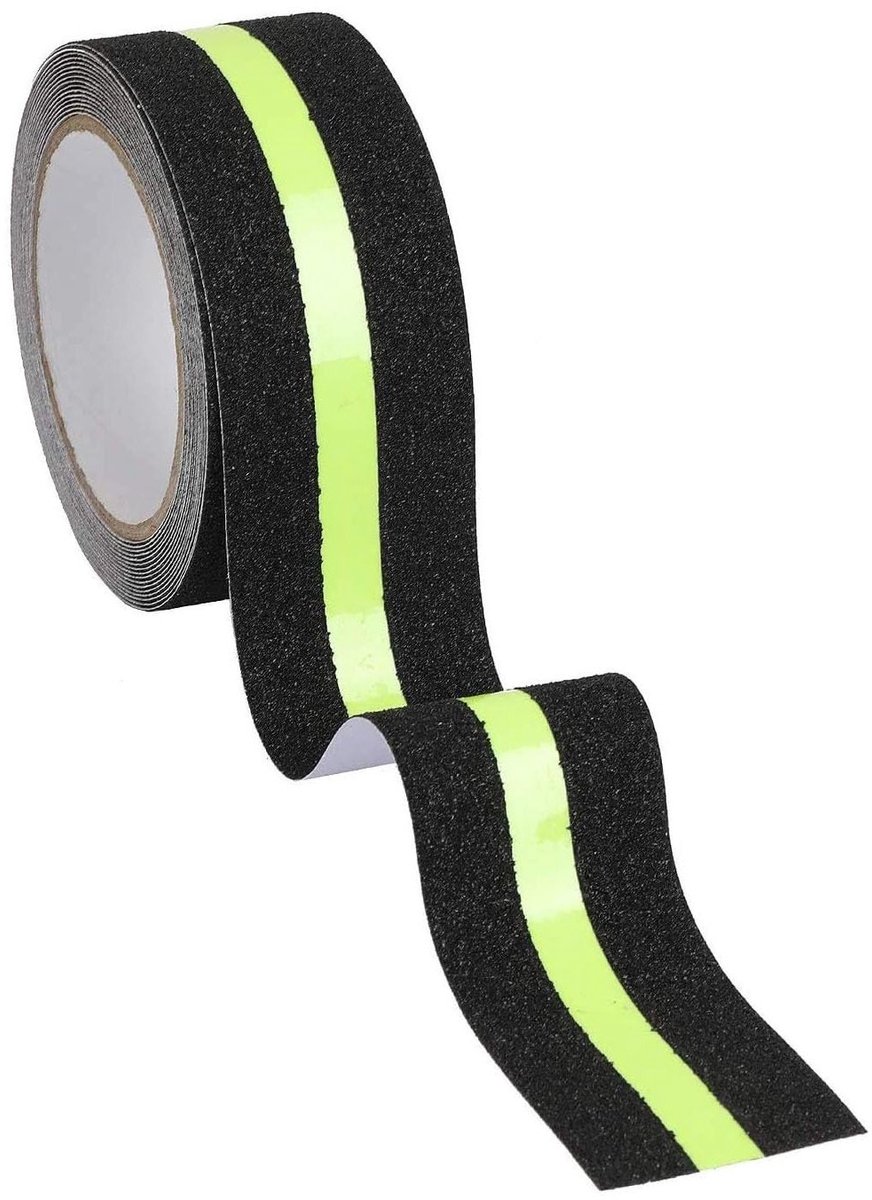 Anti-slip veiligheidstape met lichtstrips, zelfklevende non-slip band voor buitentreden en trappen, ideaal voor extra grip en veiligheid