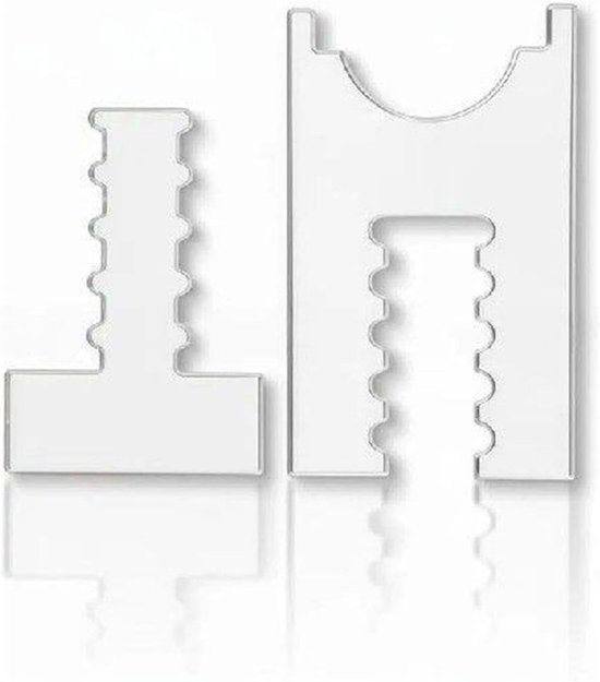 Verstelbare meubelafstandhouders, antislip wandbescherming voor banken, bedden en kasten, 2 stuks transparant acryl met optimale stabiliteit — afbeelding 3