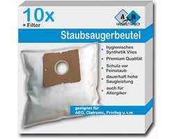 SnelShoppen - 10 Stuks Stofzuigerzakken Compatibel met SWIRL Y 05 Y 93 Y 101 Y 201 MENALUX 4000 - Multi-Lagen Vlies - Perfecte Filtratie voor Huishoud