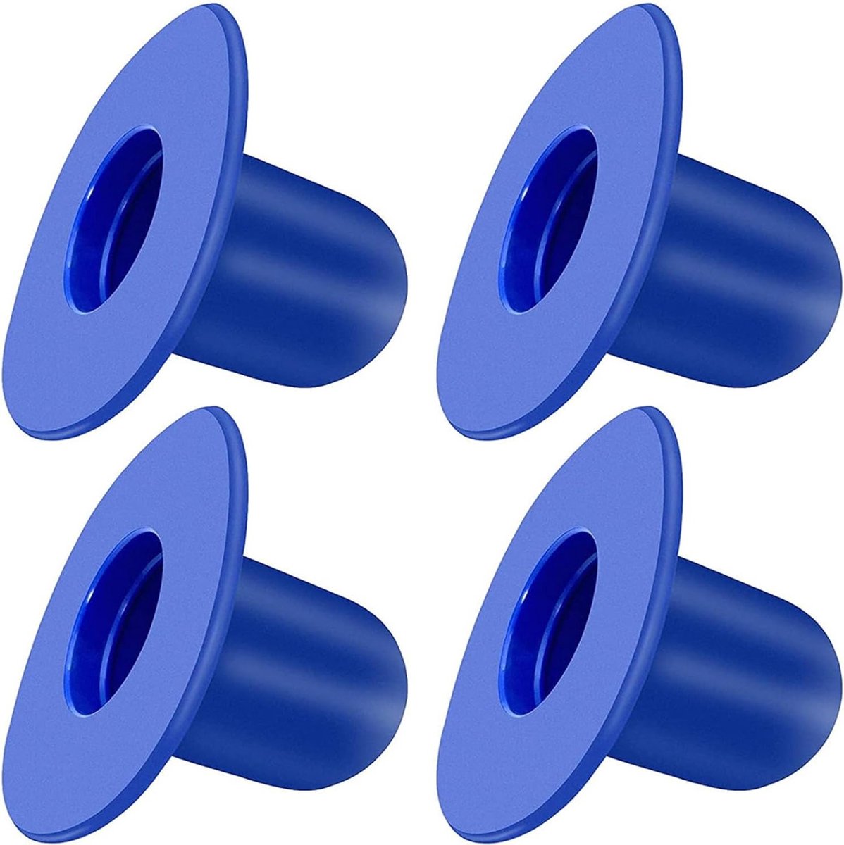 Set van 4 vervangende wandstoppers voor opzetzwembaden - waterdichte en hittebestendige zwembadaccessoires, geschikt voor filterpompen en afvoerstoppen, ideaal voor onderhoud en bescherming van zwembaden (blauw)