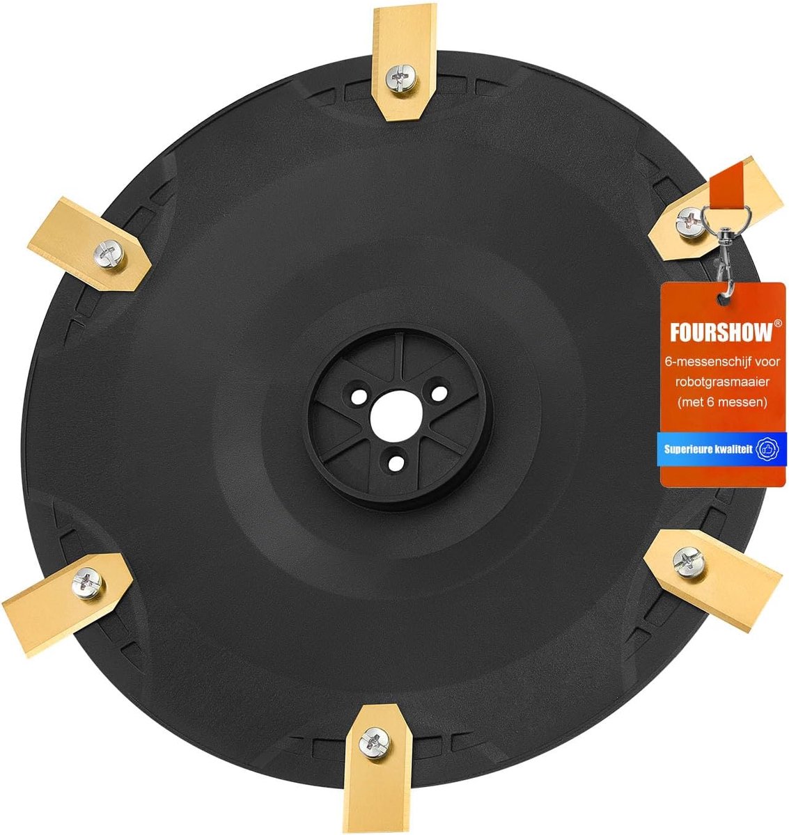 SnelShoppen - Robotic Lawn Mower Blades Set - 6 Vervangende Messen voor Efficiënt Maaien - Geschikt voor Automatische Grasmaaiers - Duurzaam Polyamide