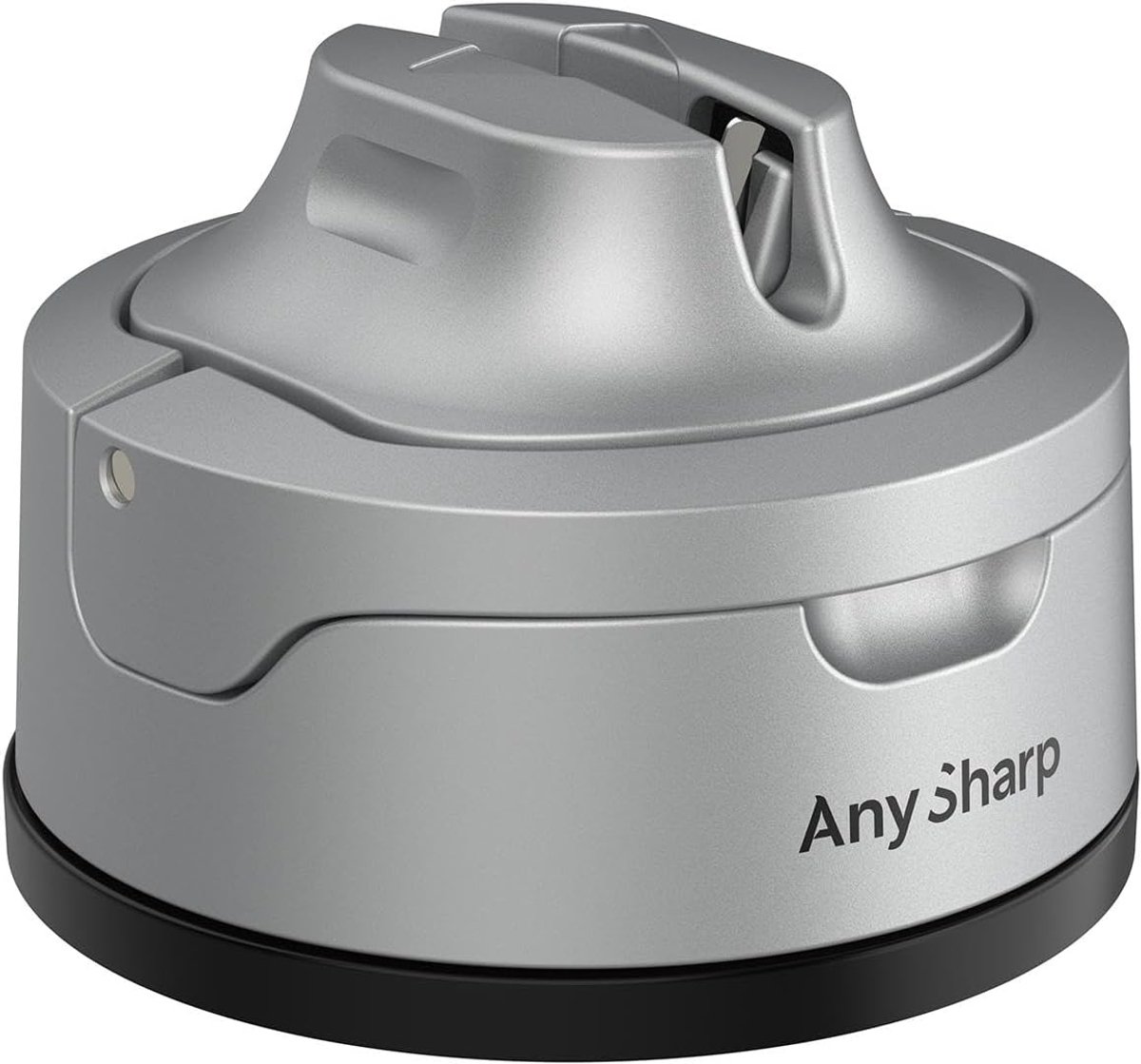 SnelShoppen - AnySharp Evo Messfree Mes Sharpener, Veilig Handsfree, PowerGrip Zuigkracht, Perfect voor Keukenmessen, Hard Staal & Getande Messen, Com