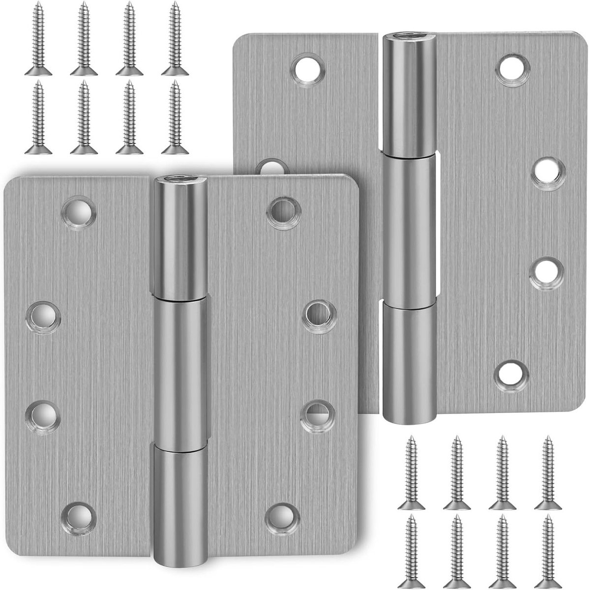 Automatische Deurscharnieren met Zelfsluitende Functie, 9 cm, Verstelbare Spanning voor Garagedeuren, Voor- en Achterdeuren, Set van 2