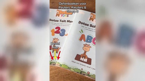 DotasToys 3-in-1 Schrijfbundel – Letters, Cijfers & Vormen Leren Schrijven – Oefenboek – Peuters & Kleuters 3-7 jaar