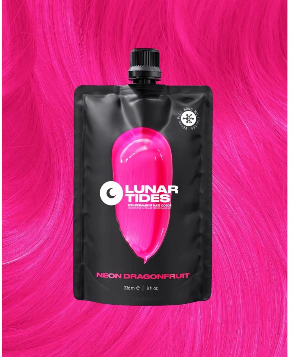 Lunar Tides - Neon Dragonfruit Semi permanente haarverf - 4 oz / 118 ml - One Size - Roze