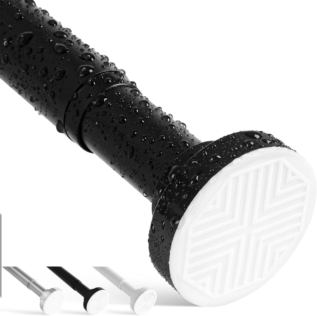 SnelShoppen - Telescopische Stang met Klem zonder Boren, 70 - 192 cm, 26 mm Diameter, Gordijnroede, Douche Stang, Kledingrail voor Badkamer, Raam, Gar